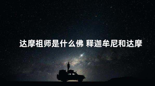 达摩祖师是什么佛 释迦牟尼和达摩是关系